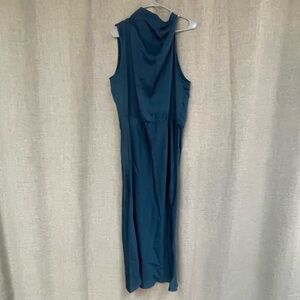 Midi length asymmetrical dress